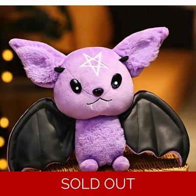 Purple Vampire Bat Plush Toy 30cm